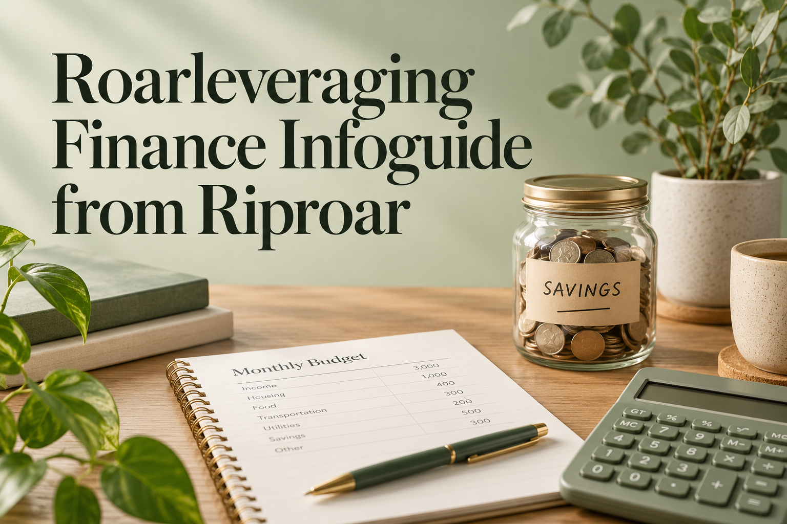 Roarleveraging Finance Infoguide from Riproar featured illustration
