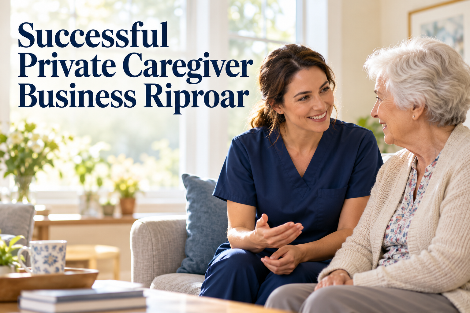 Successful Private Caregiver Business Riproar featured illustration